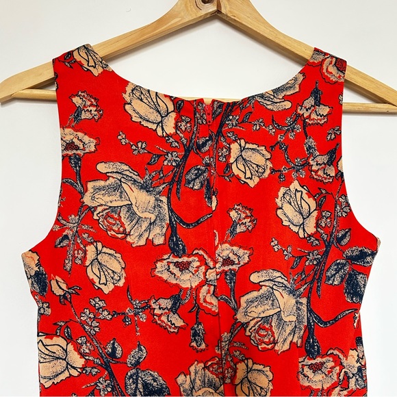 MINKPINK coral floral print summer dress - Picture 4 of 7